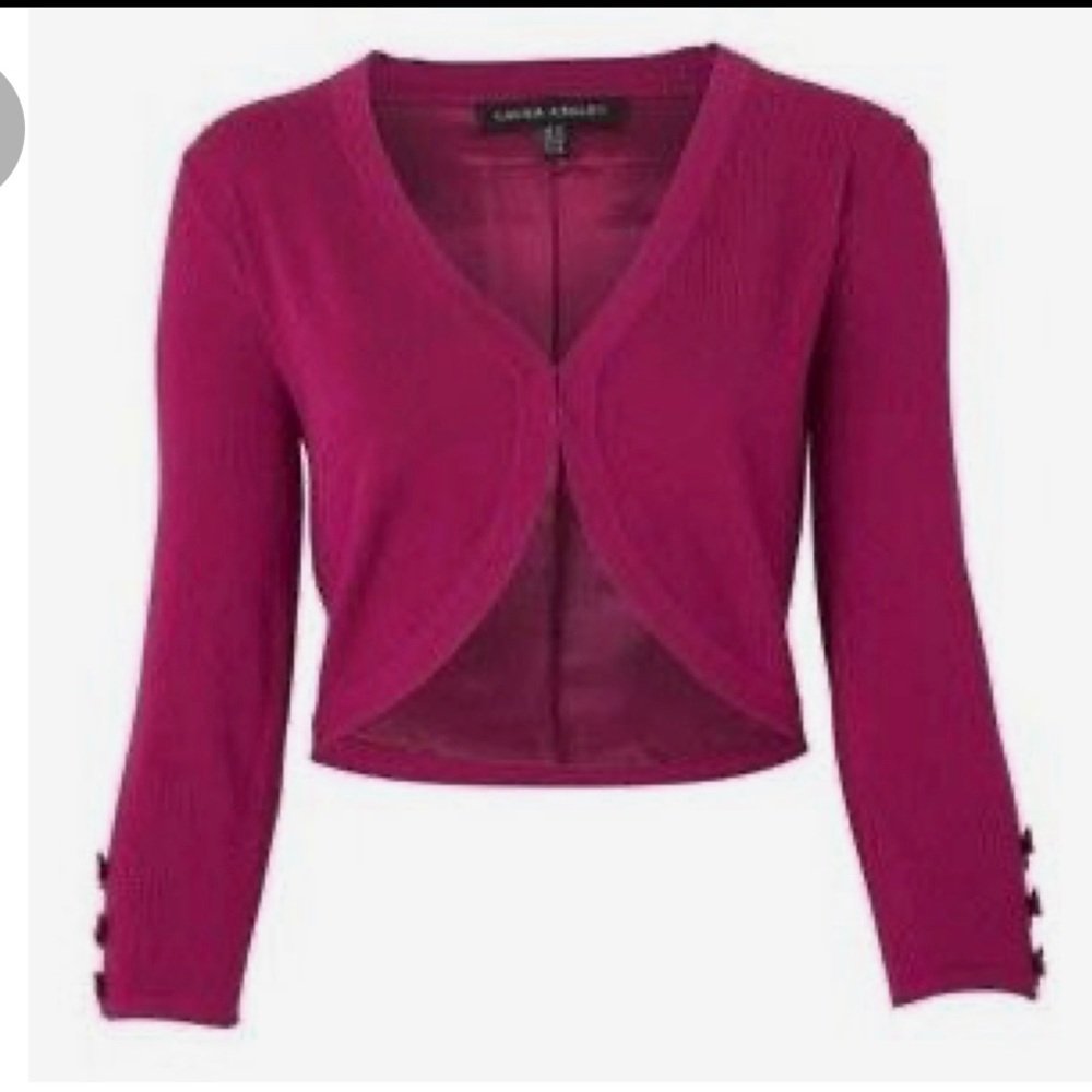 Laura Ashley pink Bolero cardigan